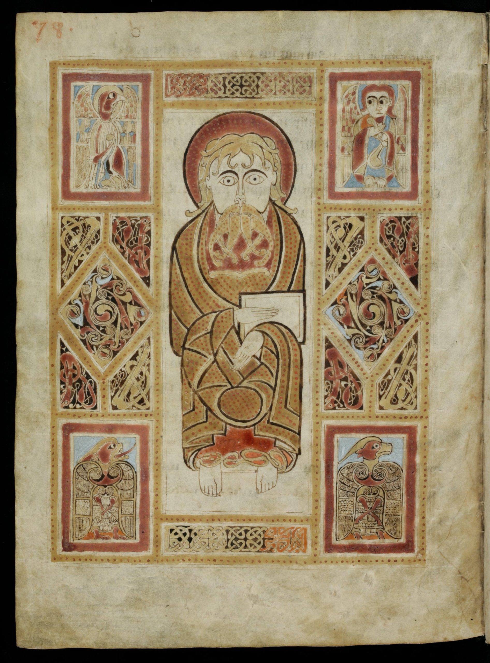 a detail of a medieval illuminated manuscript