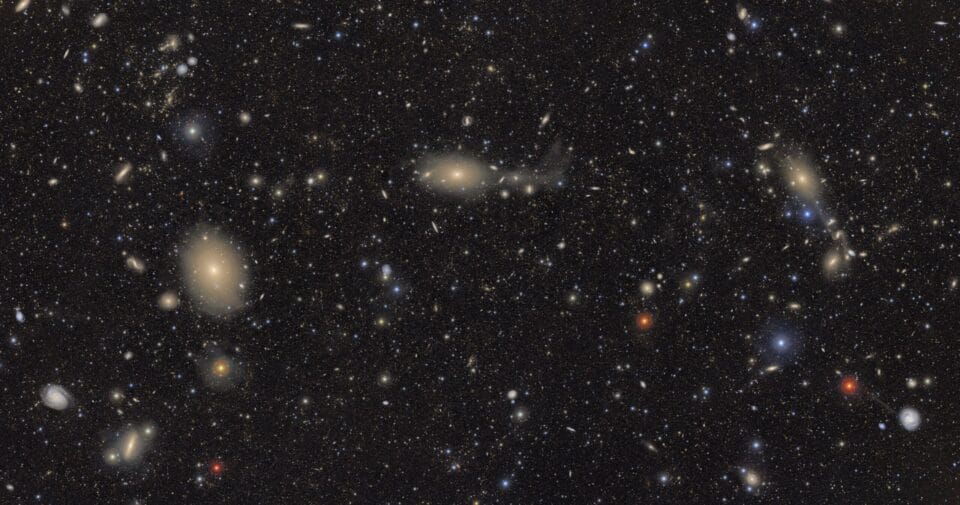 millions of stars and galaxies