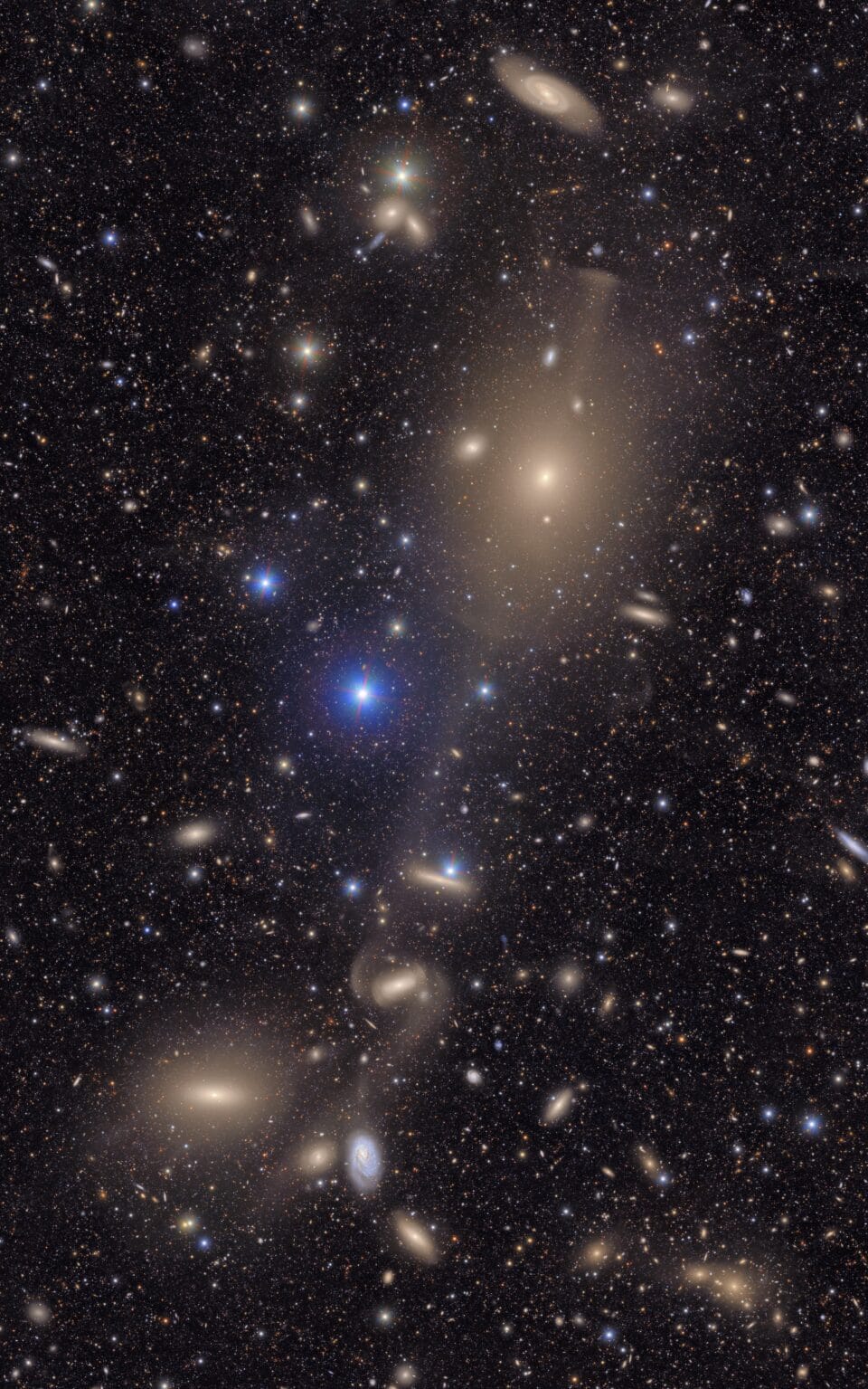 millions of stars and galaxies